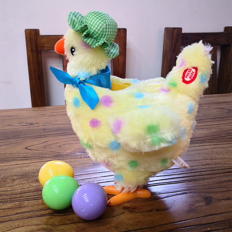 Electric Egg-Laying Hen – Singing, Dancing & Funny Plush Toy for Kids