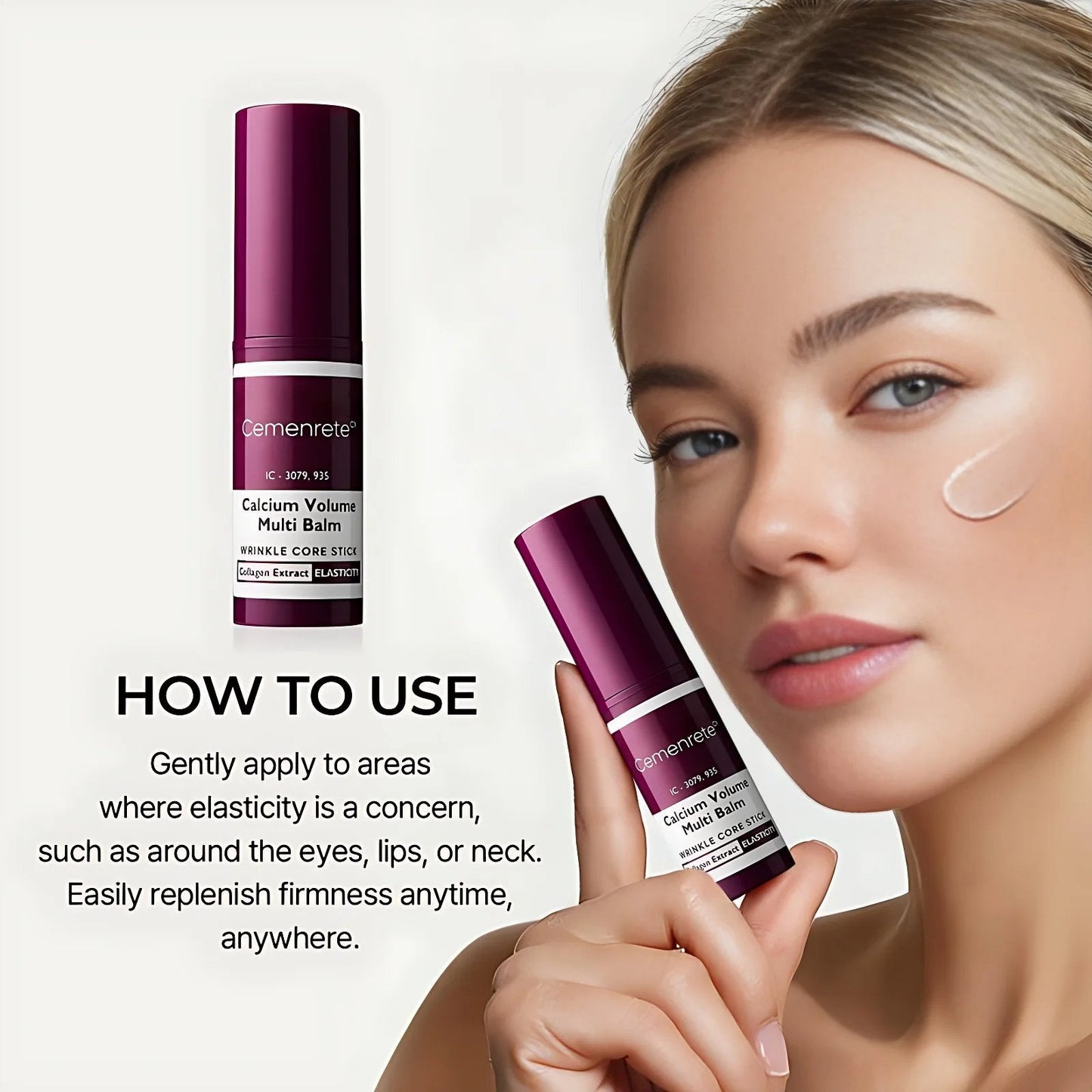 ✨ Cemenrete Calcium Multi Balm Eye Stick – Anti-Aging Korean Skincare