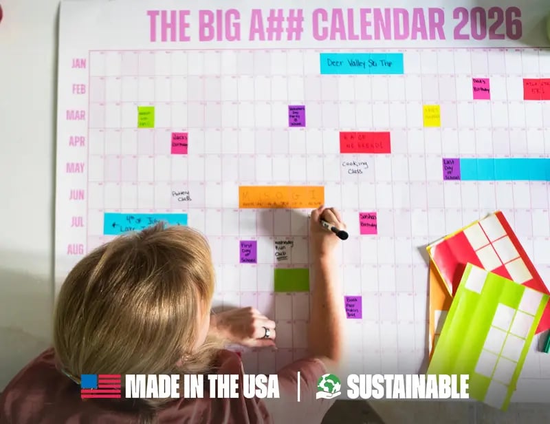 🔥Last Day 50% OFF 📅The Big A## 2026 Wall Calendar - Flexible Dry-Erase Material ✍️Design Your Amazing Year!🏃