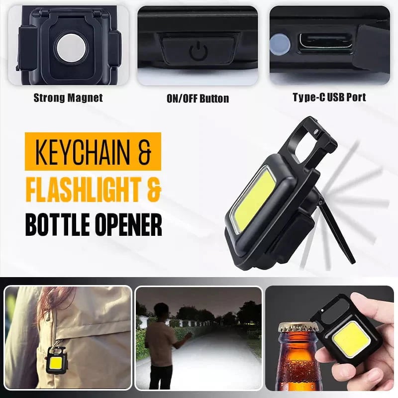 (🎁2026-Easter Hot Sale🎁- 49% OFF) Multifunctional Keychain Rechargeable Light