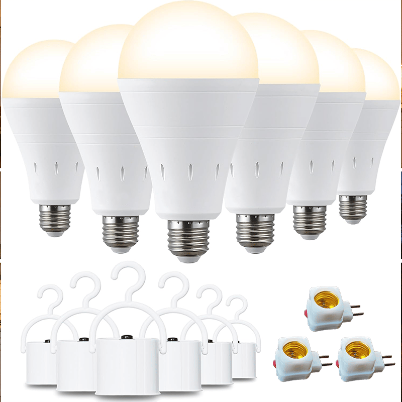 3-Pack / 6-Pack Rechargeable Emergency Light Bulbs 💡