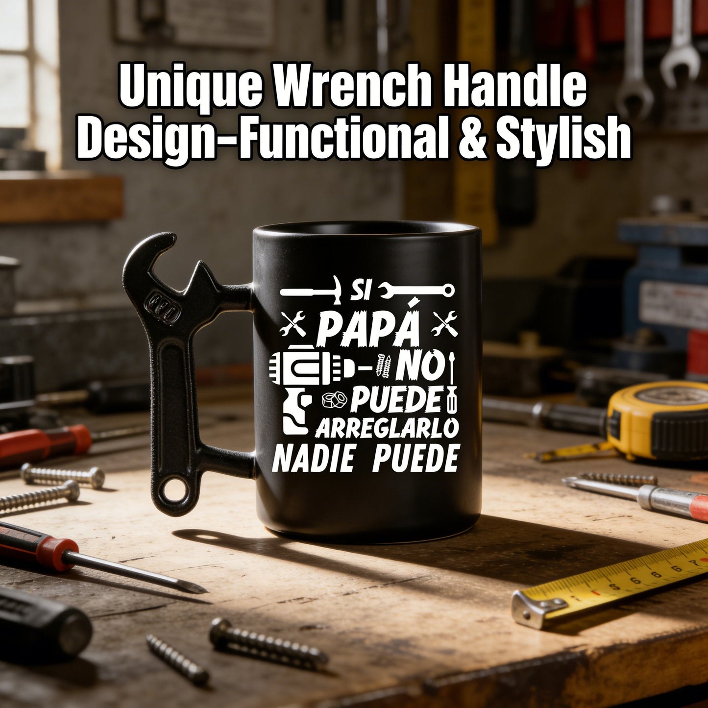 🎉𝑺𝑨𝑽𝑬 45% 𝑻𝑶𝑫𝑨𝒀🔥Coffee Mug With Wrench Spanner Handle