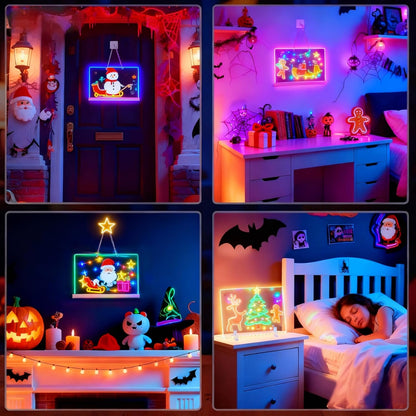 🎨✨ Dive Into a World of Color! This 7-Color LED Board Unleashes Creativity