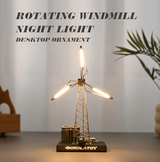 DIY Windmill Night Light- turning back time, illuminating dreams.