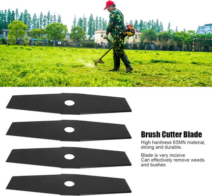 12in Black Lawn Mower Brush Cutter Blade