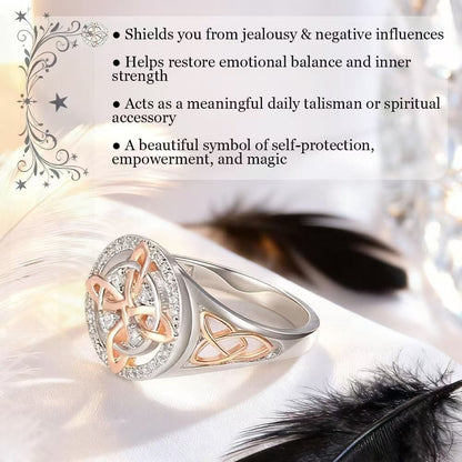🔖Early Christmas Sale: 48% Off🔥💍✨ Handmade S925 Witch’s Return-Knot Protection Ring – Magical Protection Jewelry