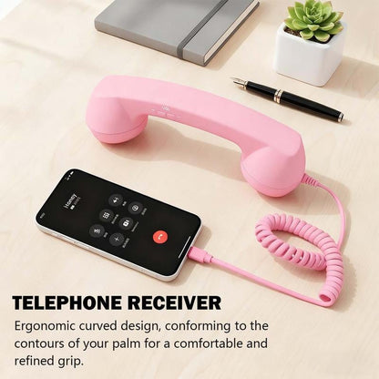 🔖Early Christmas Sale: 48% Off 📞 Retro Type-C Telephone Handset – Wired Mobile Phone Headset