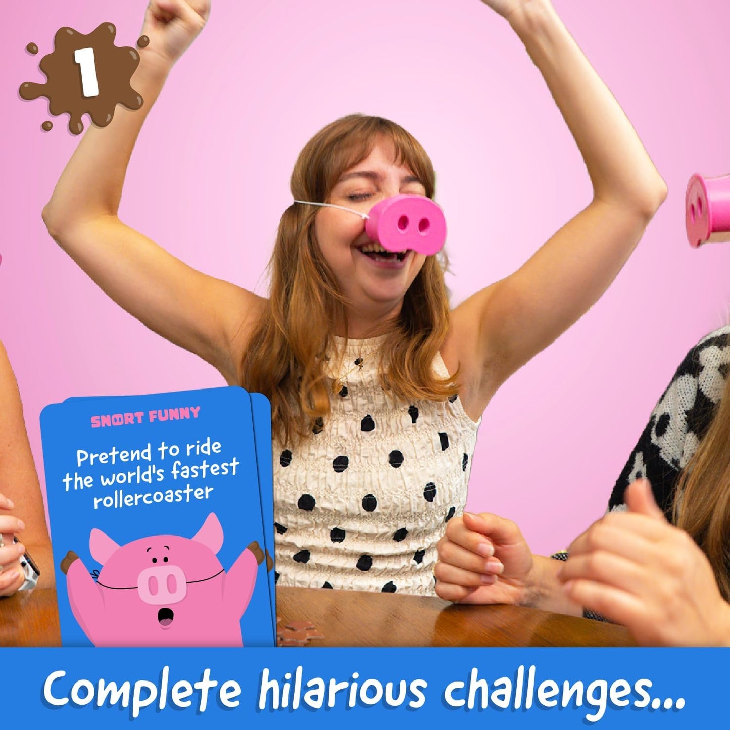 🎄Early Christmas Sale 49% OFF😂Snort Funny – The Oinkcredible You Laugh You Lose Party Game🐽