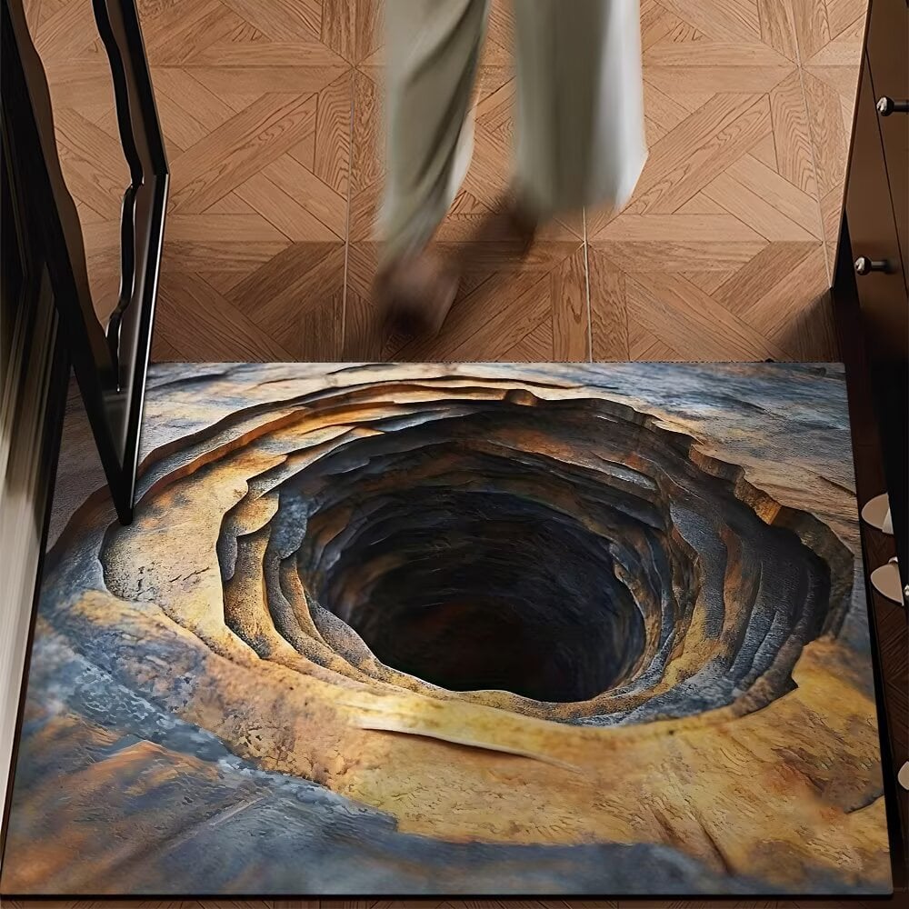 🔥Last Day 48% OFF-🌀🏠 Visual Illusion Endless Abyss HD Printed Non-Slip Doormat