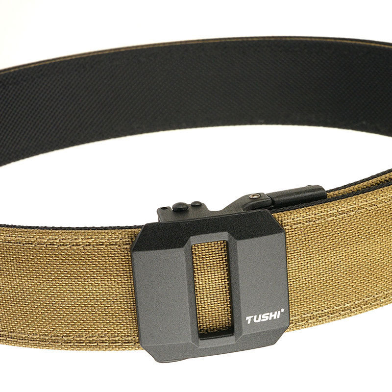 ⚙️ EDC Tactical Nylon Ratchet Belt – Heavy-Duty Adjustable Belt