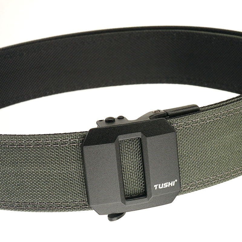 ⚙️ EDC Tactical Nylon Ratchet Belt – Heavy-Duty Adjustable Belt