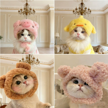 🔖Early Christmas Sale: 50% Off🔥 – 🐶😹🐾Cute Pet Hood | Funny Warm Headwear for Cats & Small