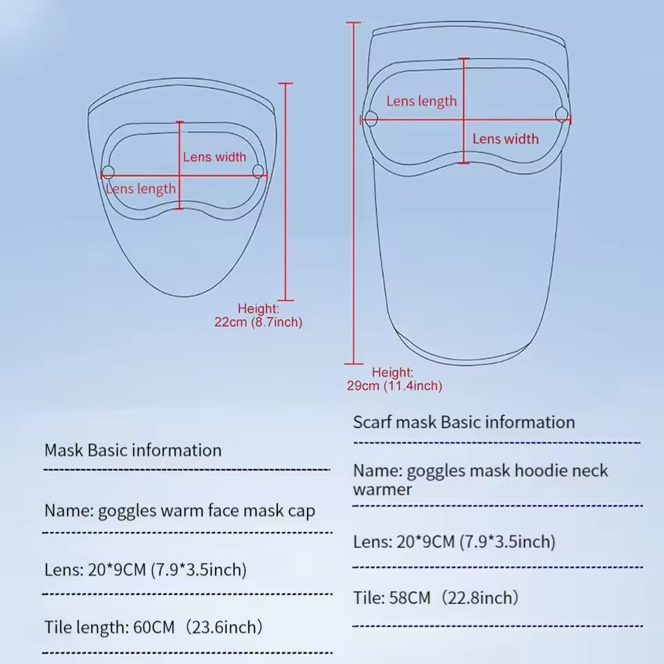 💝Winter warm fleece windproof high-definition goggles