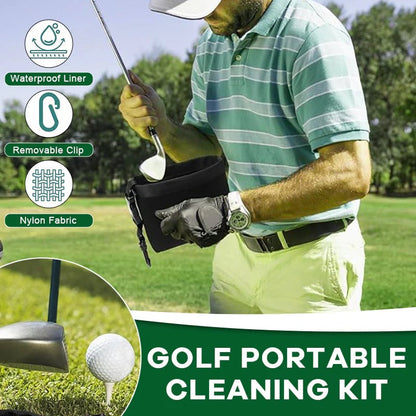 🔥Last Day 50% OFF ⛳ Portable Golf Cleaning Bag – Compact Golf Club & Ball Cleaner