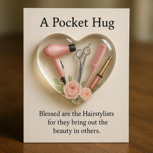 A Pocket Hug for Hairstylists – Mini Glass Heart Keepsake Gift