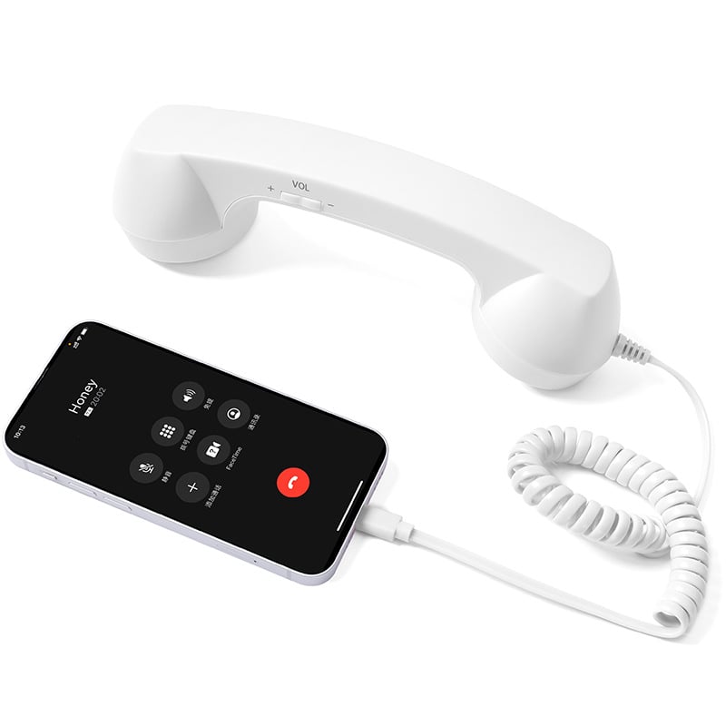 🔖Early Christmas Sale: 48% Off 📞 Retro Type-C Telephone Handset – Wired Mobile Phone Headset
