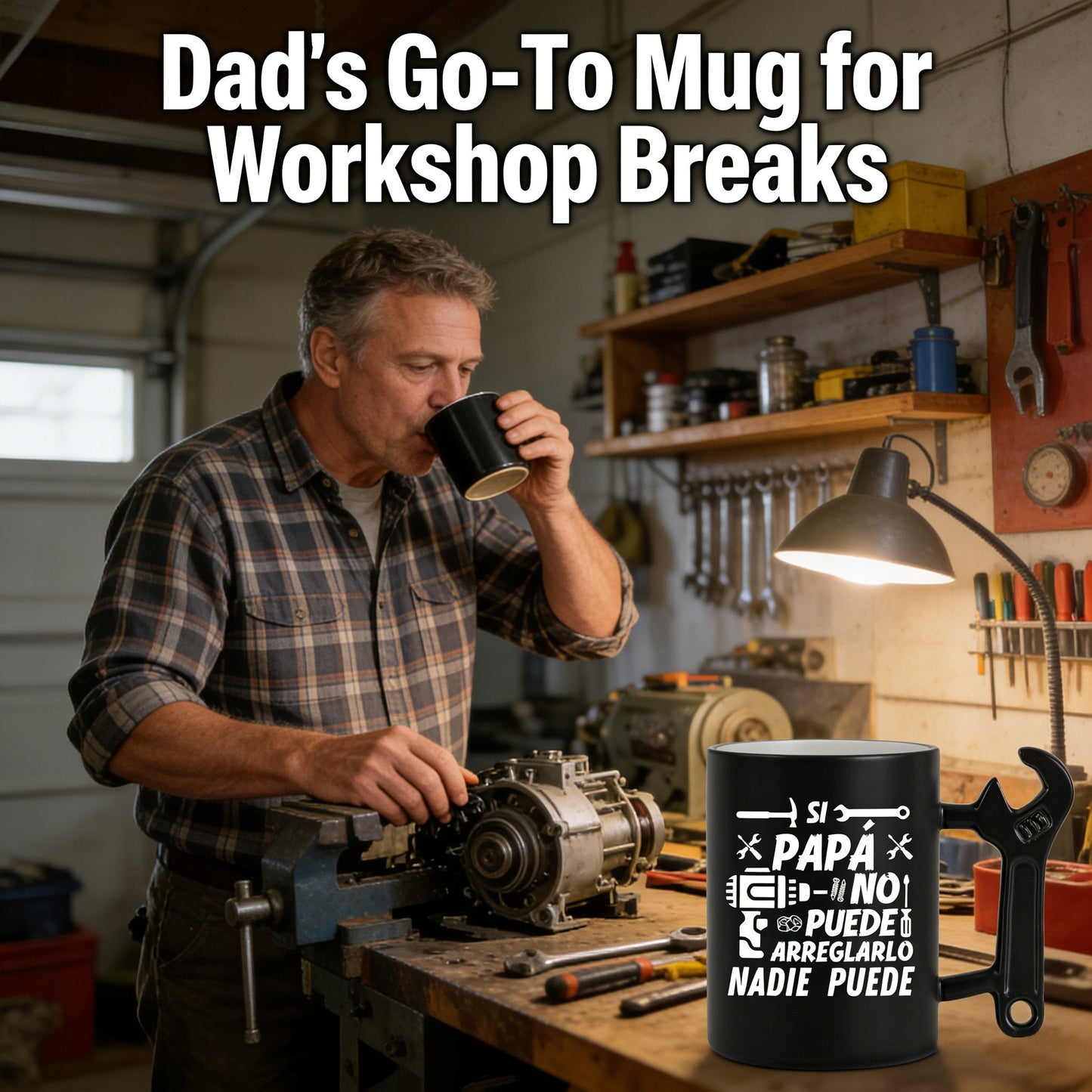 🎉𝑺𝑨𝑽𝑬 45% 𝑻𝑶𝑫𝑨𝒀🔥Coffee Mug With Wrench Spanner Handle