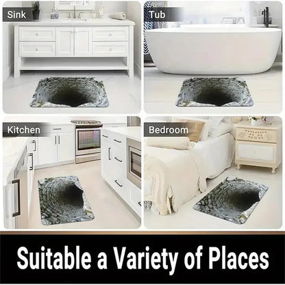 🔥Last Day 48% OFF-🌀🏠 Visual Illusion Endless Abyss HD Printed Non-Slip Doormat