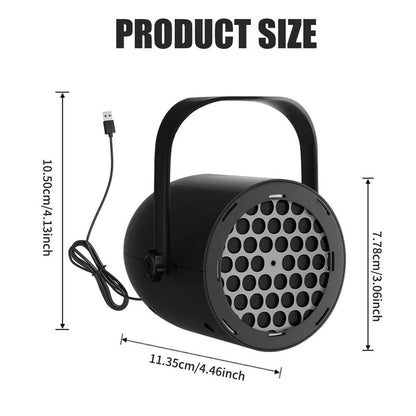 🎄 LED Christmas Projection Lamp — 16 Pattern Dynamic USB Holiday Projector ✨