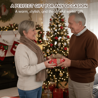 50% OFF – 🎅🧣Ultra-Soft Faux Fur Pull-Through Scarf with Secret Zipper Pocket✨